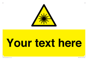 Custom Laser Hazard Sign